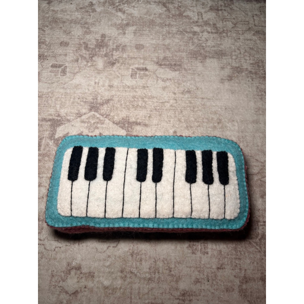 Felt Piano Pillow Decor